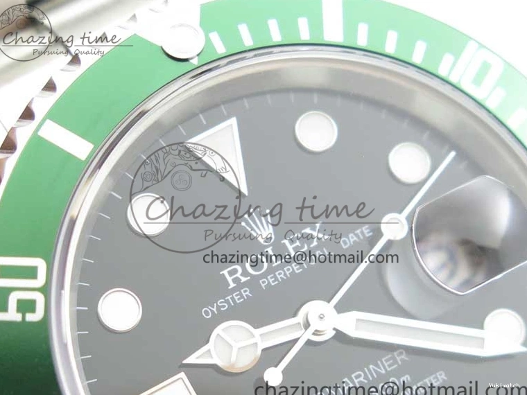 Bracelet Engraving Submariner No ARF1:1 Edition on 904L SS Rehaut Best SH3135 16610 LV Steel Green 0331